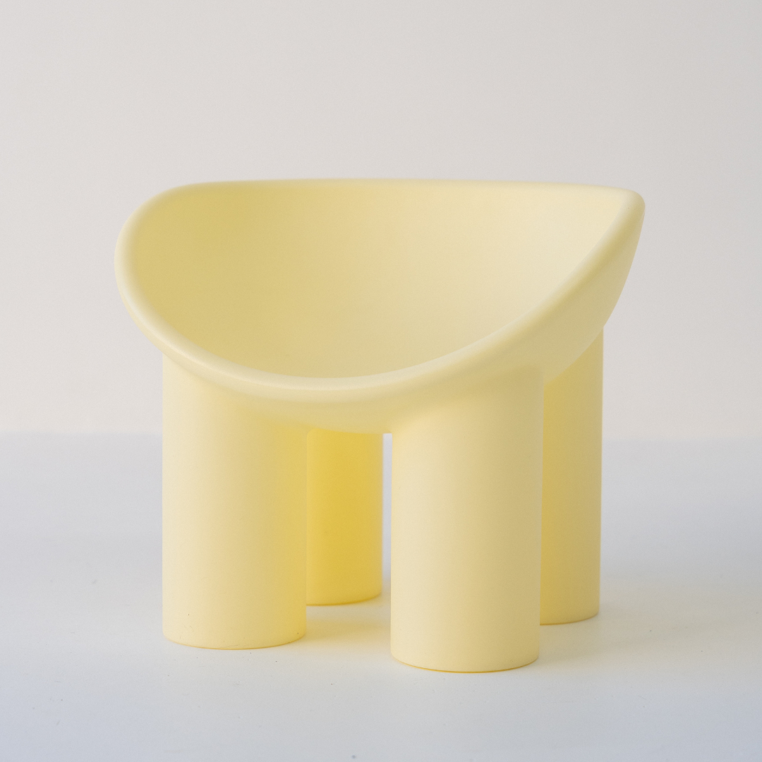 Limited Edition - Upright Replica Roly Chairs - Lemon Curd