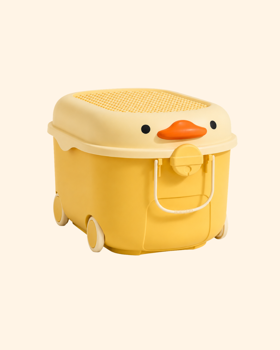 Ride a Long Storage -Yellow and Cream Duck - Large