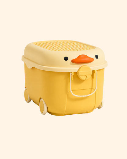 Ride a Long Storage -Yellow and Cream Duck - Large