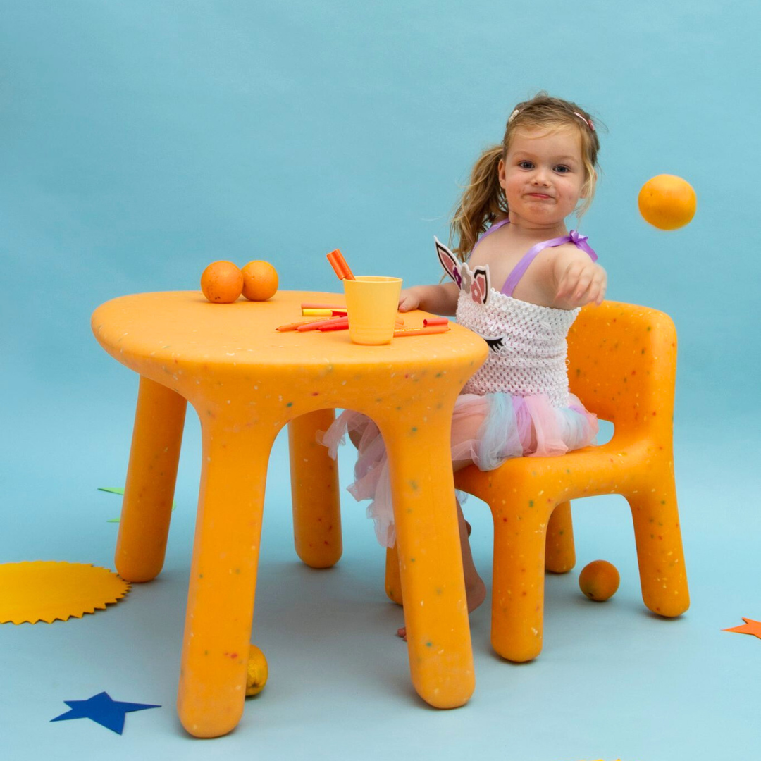 Orange Fizz Confetti Chair