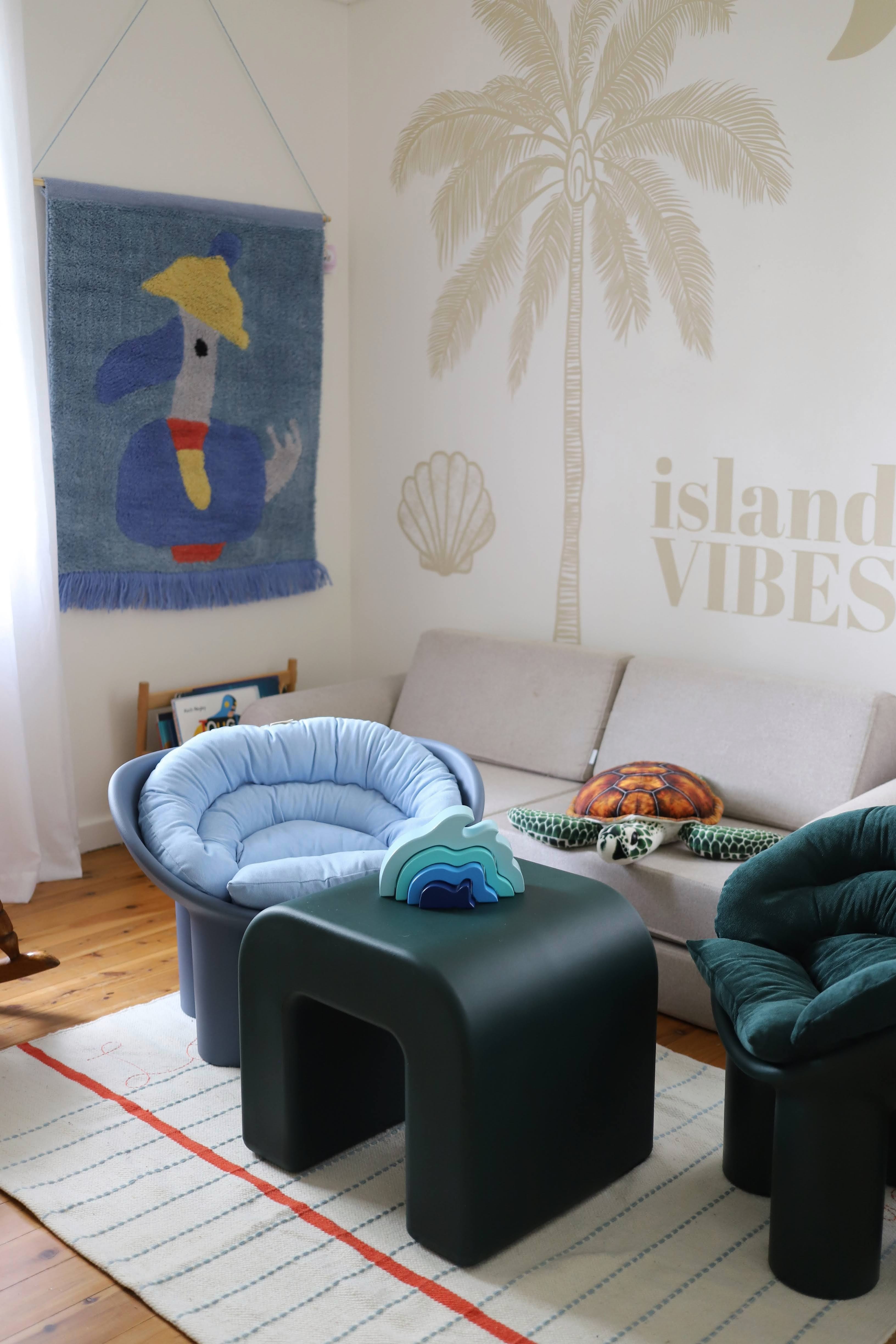 Roly Poly Cushion - Denim