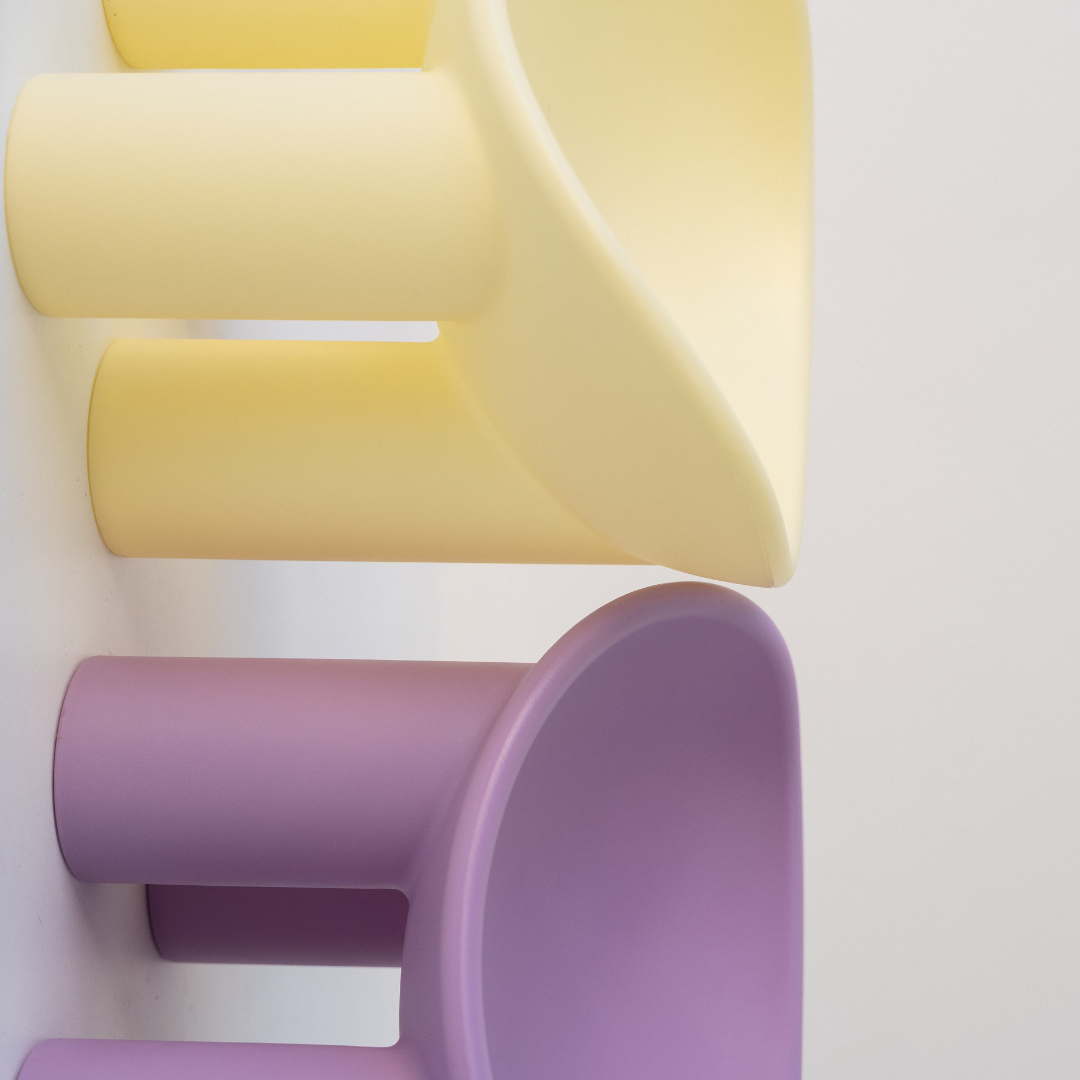 Limited Edition - Upright Replica Roly Chairs - Lemon Curd