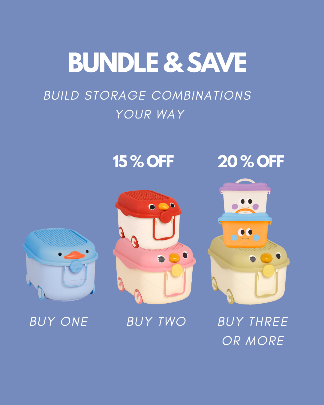 Ride a Long Storage - Popcorn Duck - Medium