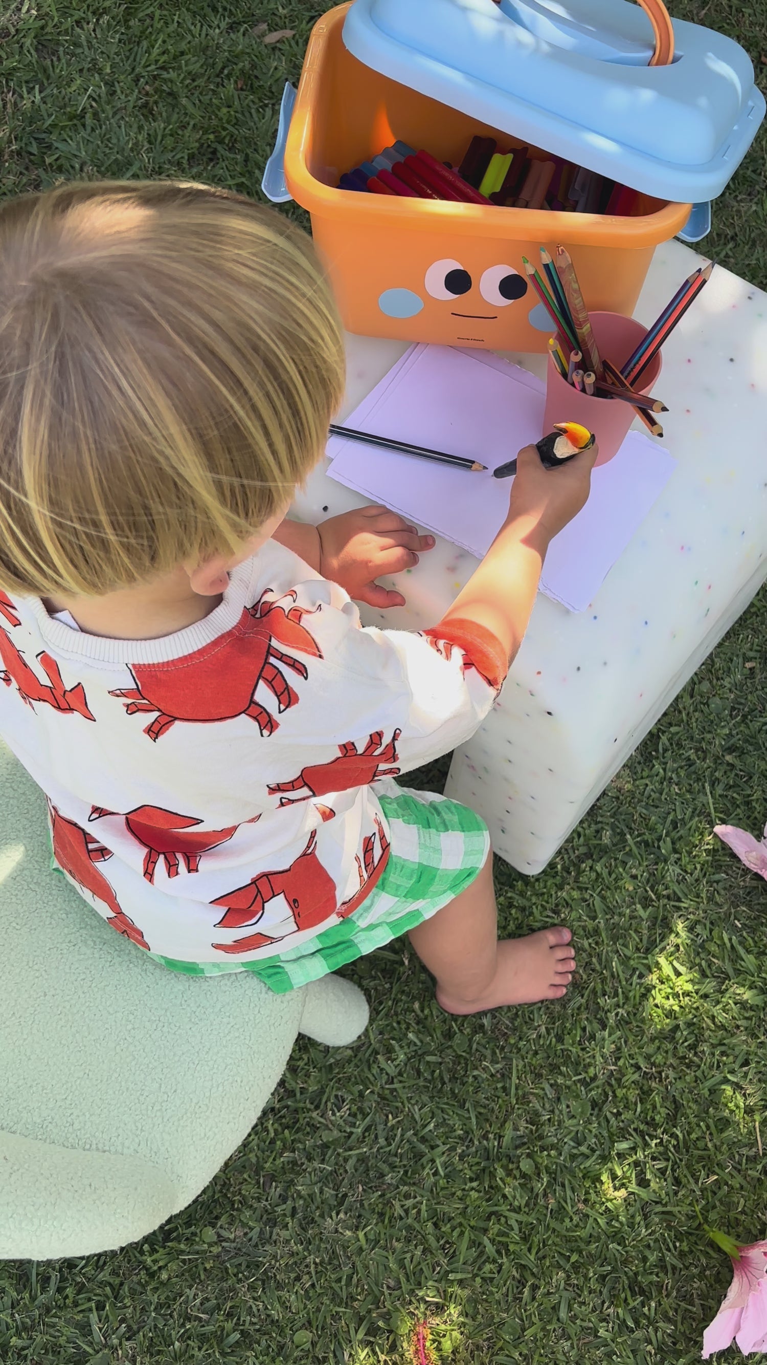 Over the Moon Table - Confetti White