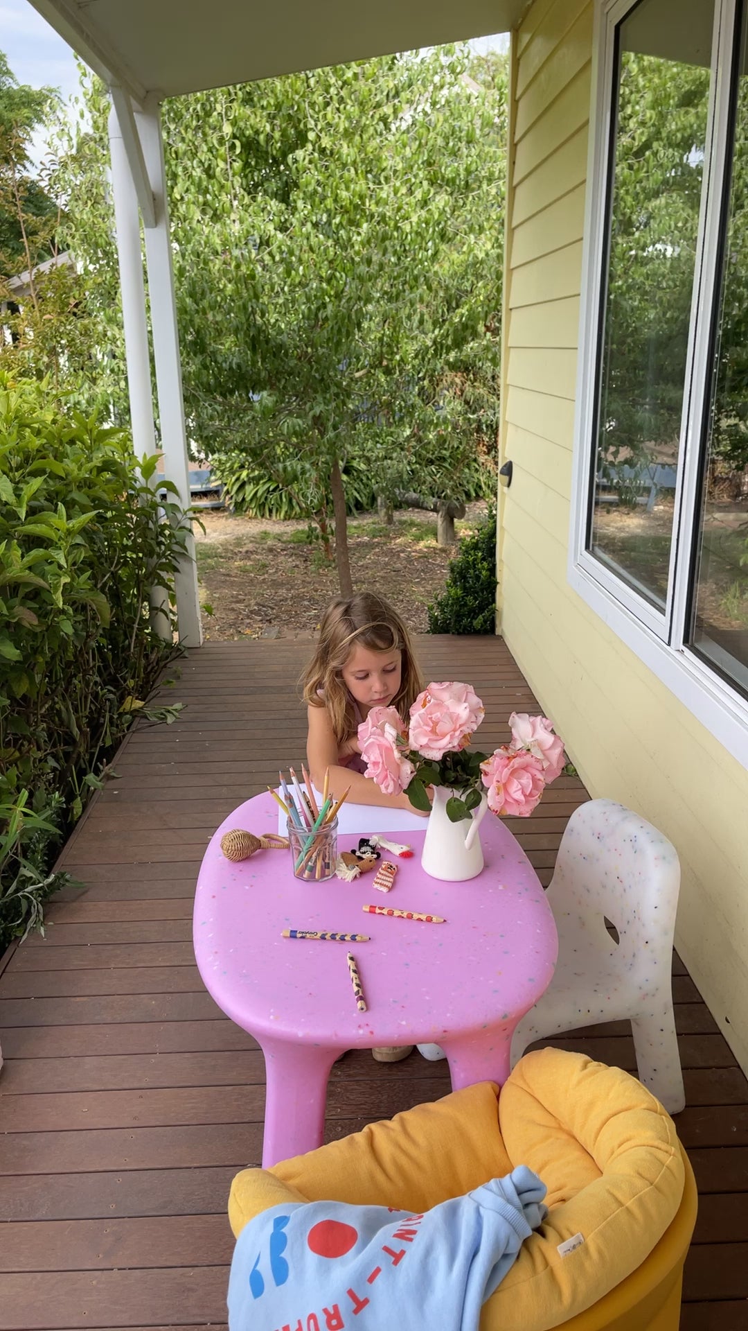 Orchid Confetti Table